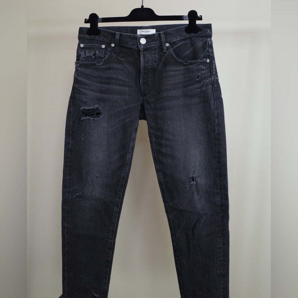 Mousy Vintage Kelly Tapered Denim Pants Black (28)